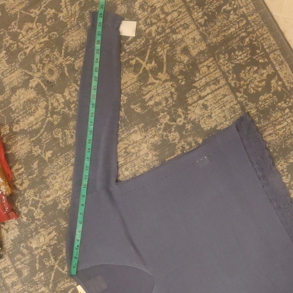 New! Designer Minnie Rose V Neck long sleeves lace pullover sweater sz M - Picture 16 of 16